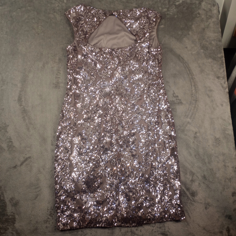 Ralph Lauren Special occasion Sequin Short  Cocktail Sheath Dress NWT Sz 14 - Picture 2 of 16